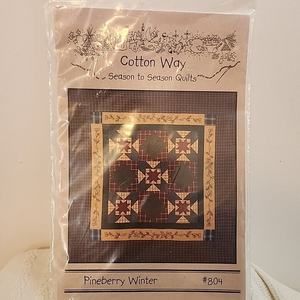 Cotton Way Quilt Pattern 804 Pineberry Winter New!